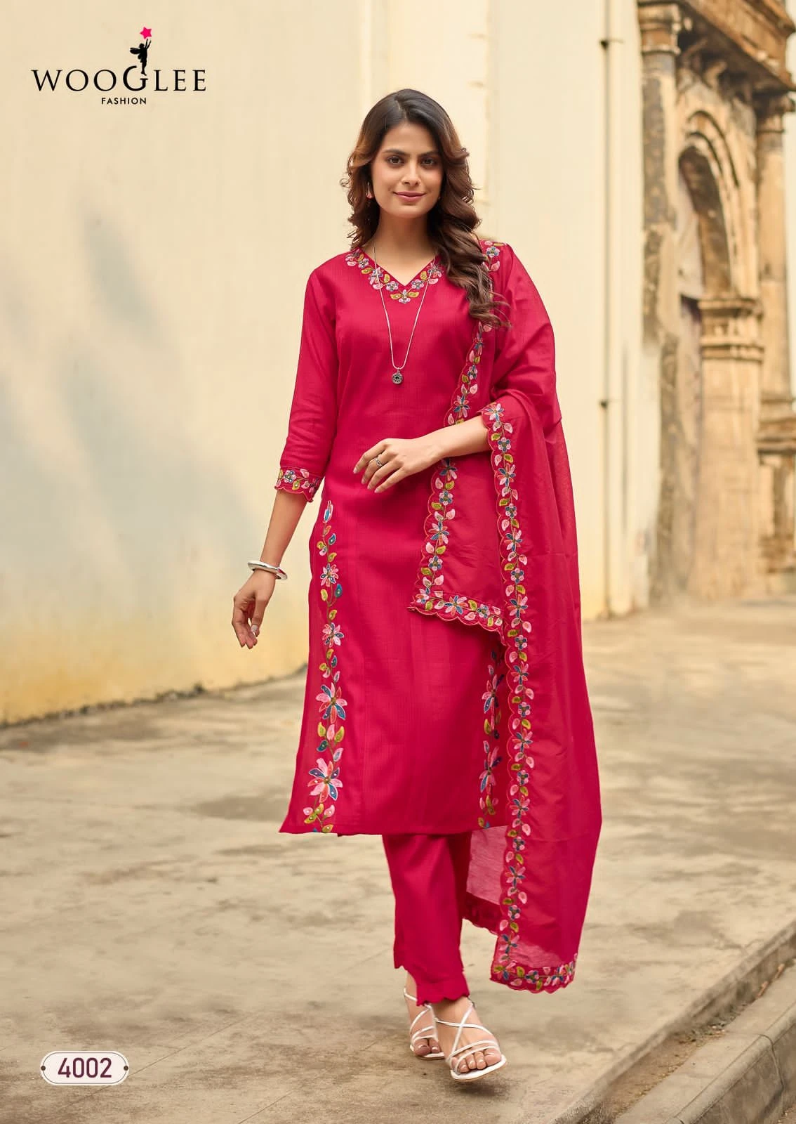 Wooglee Rudrika Viscose Weaving Suit Set