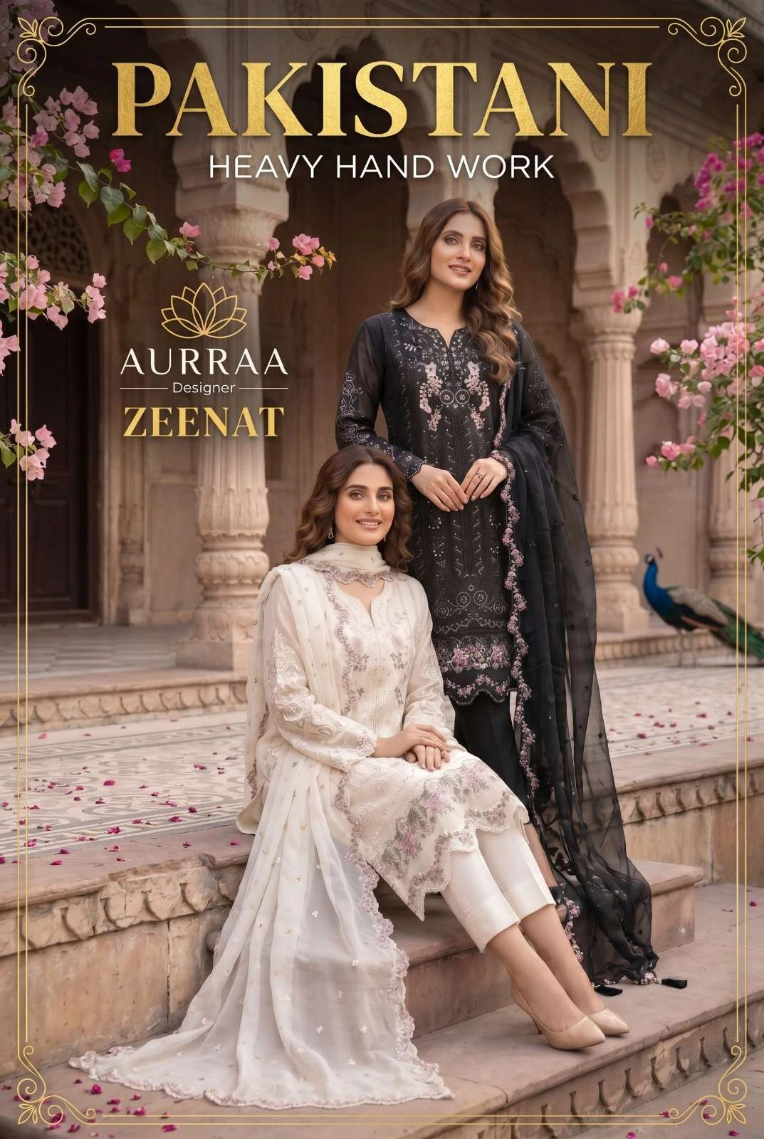 Zeenat Embroidered Chiffon Suit