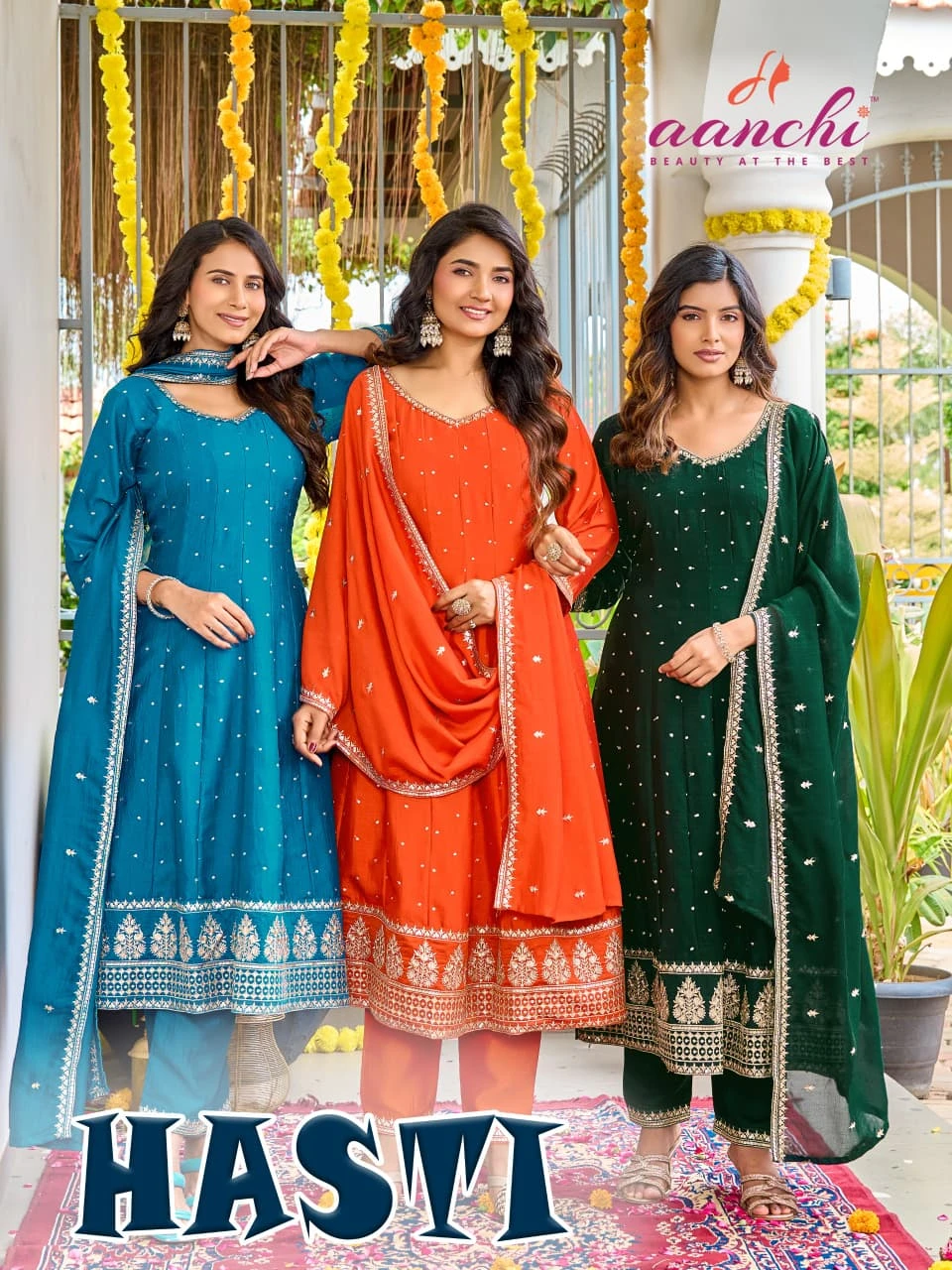 AANCHI Hasti Vichitra Silk Suit Set