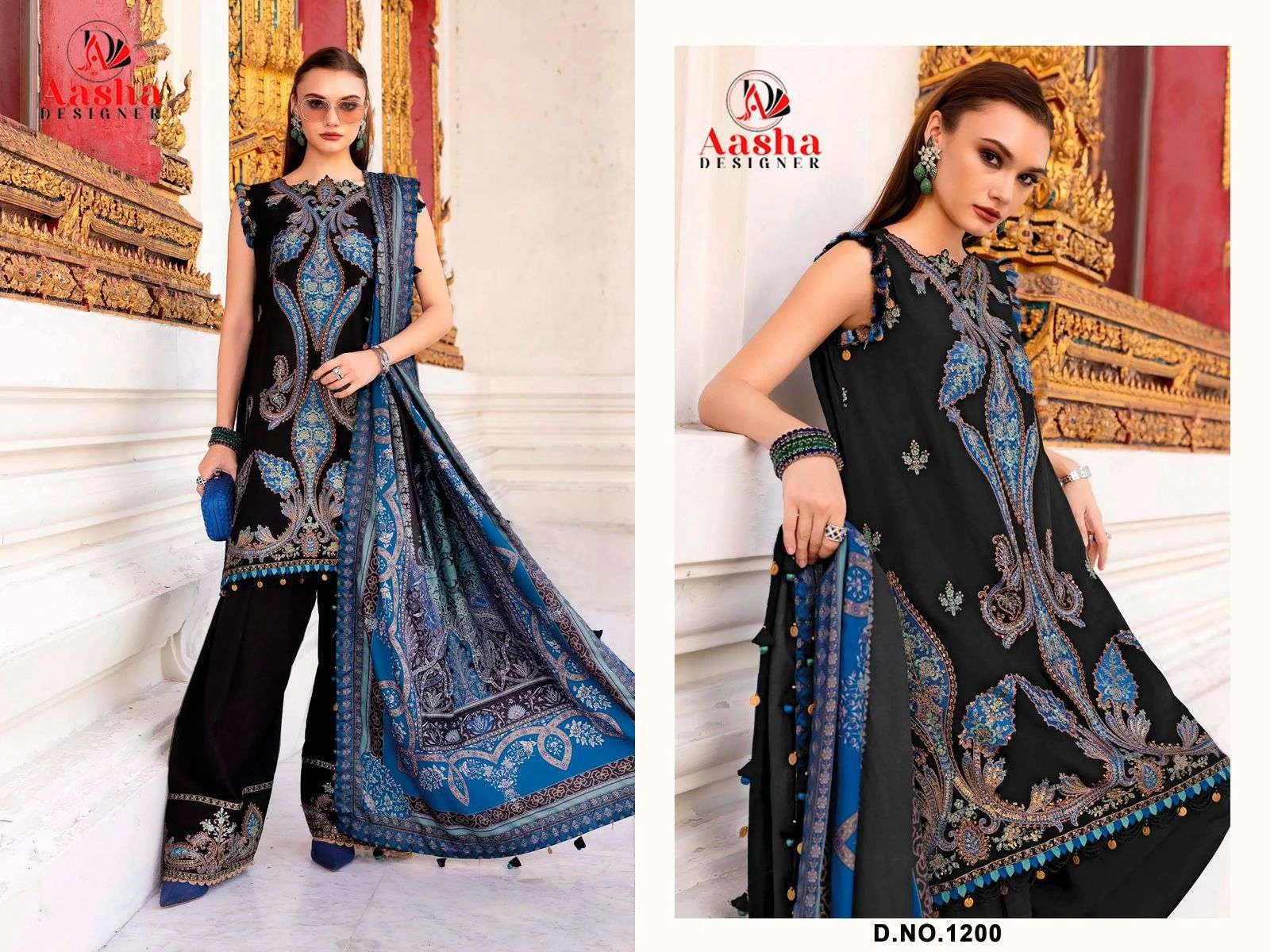 Aasha Designer D No 1195 A B 1200