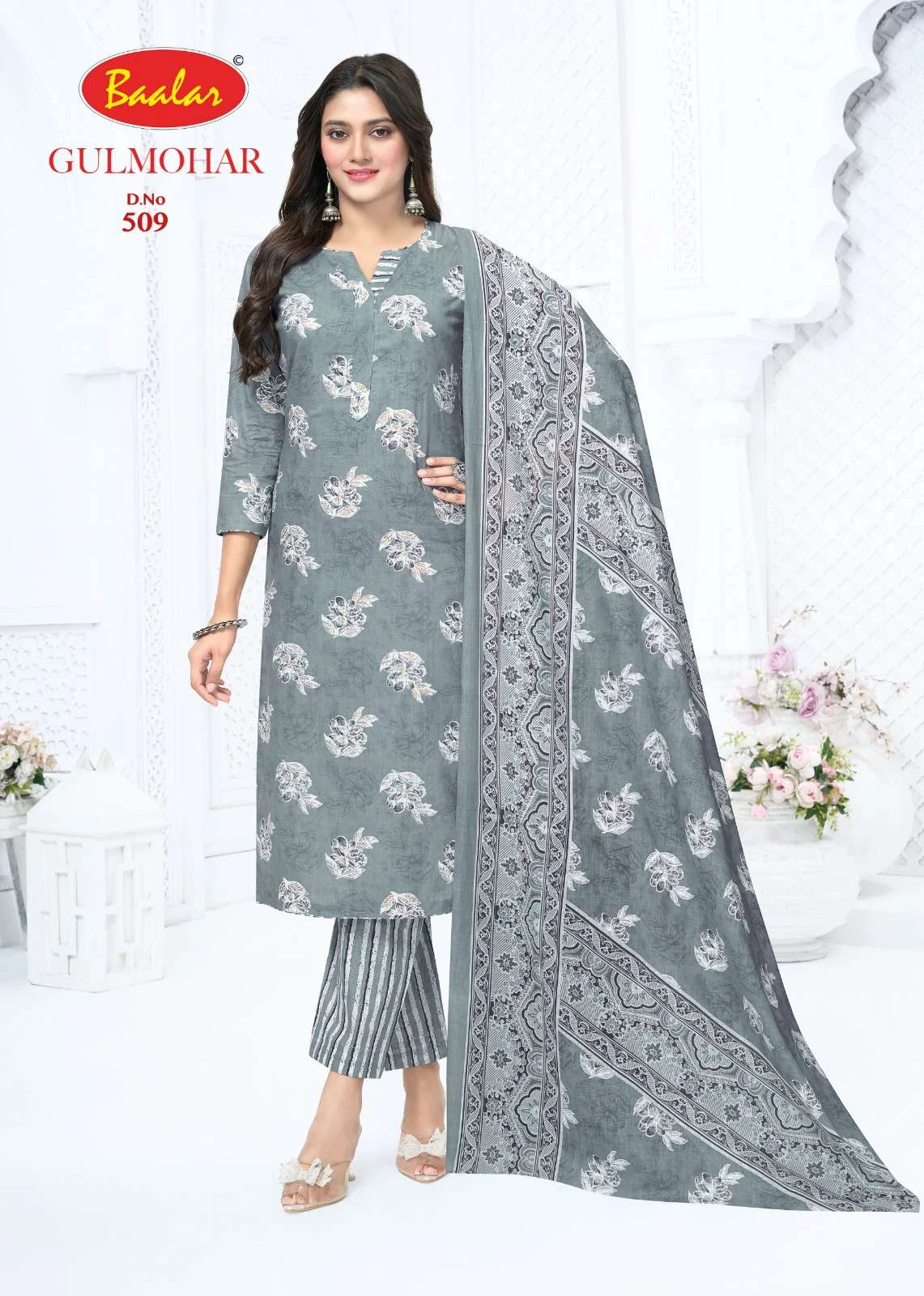 Baalar Gulmohar Vol 05 Lawn Cotton Dress Material