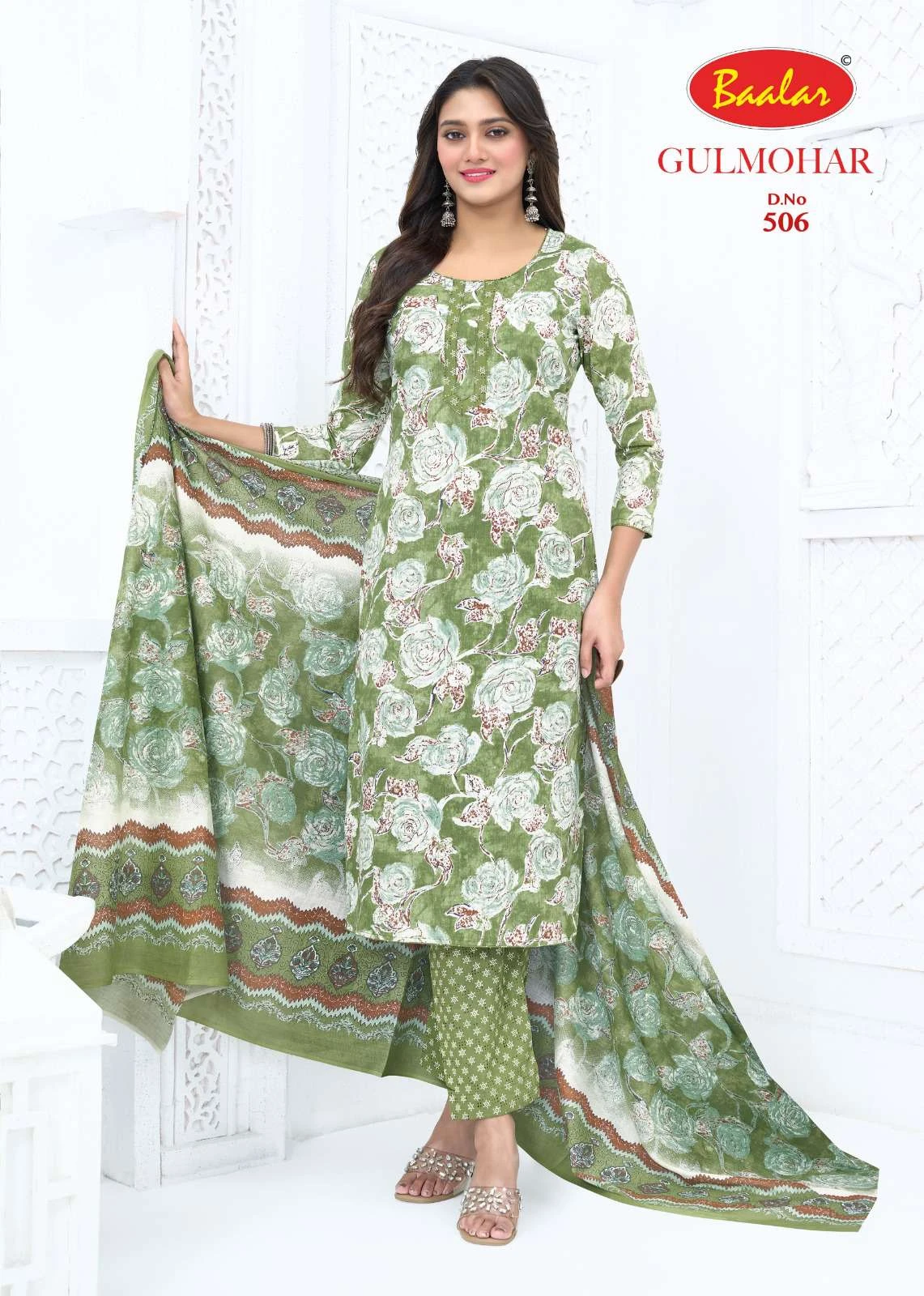 Baalar Gulmohar Vol 05 Lawn Cotton Dress Material