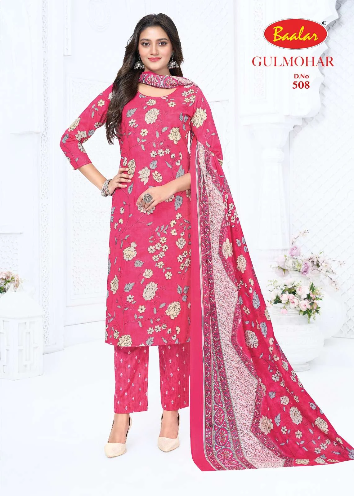 Baalar Gulmohar Vol 05 Lawn Cotton Dress Material