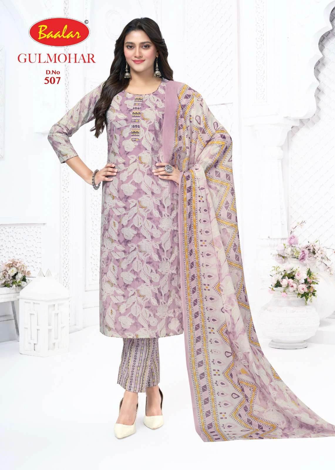 Baalar Gulmohar Vol 05 Lawn Cotton Dress Material