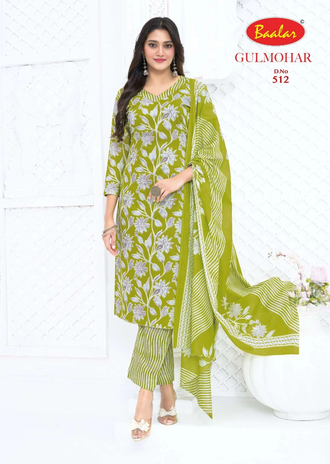 Baalar Gulmohar Vol 05 Lawn Cotton Dress Material