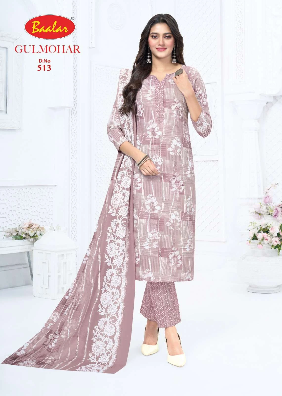Baalar Gulmohar Vol 05 Lawn Cotton Dress Material