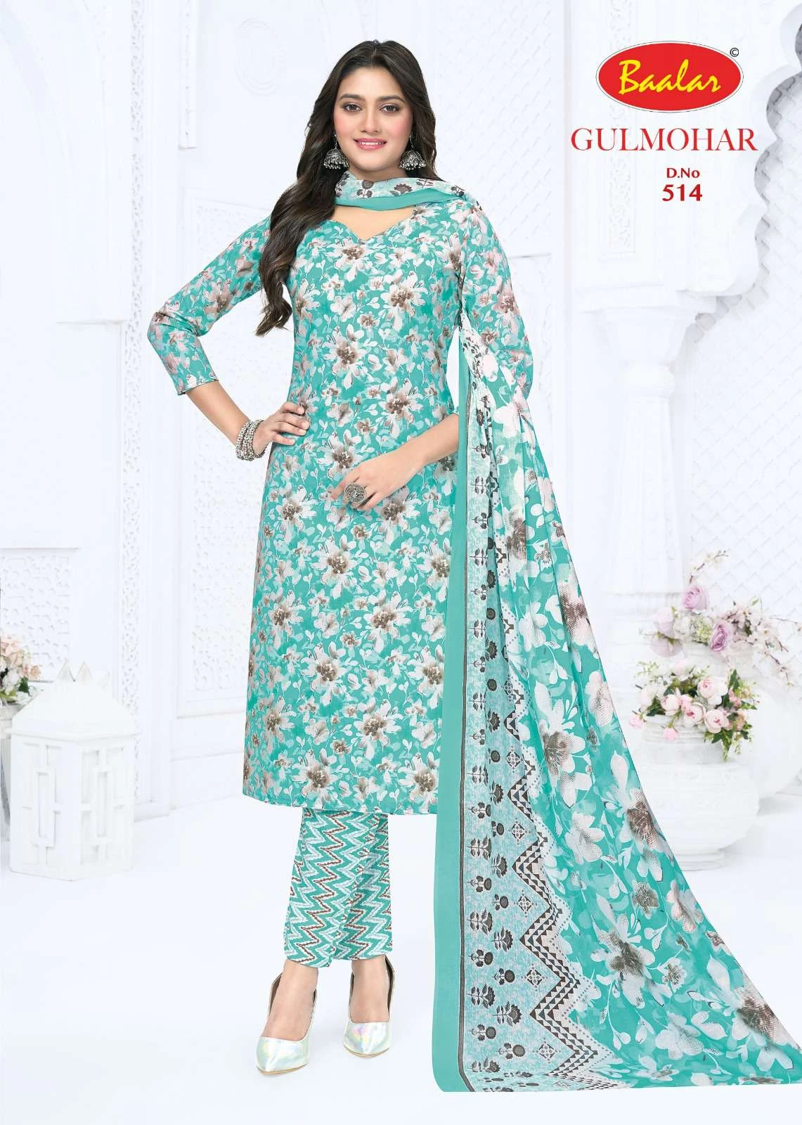 Baalar Gulmohar Vol 05 Lawn Cotton Dress Material