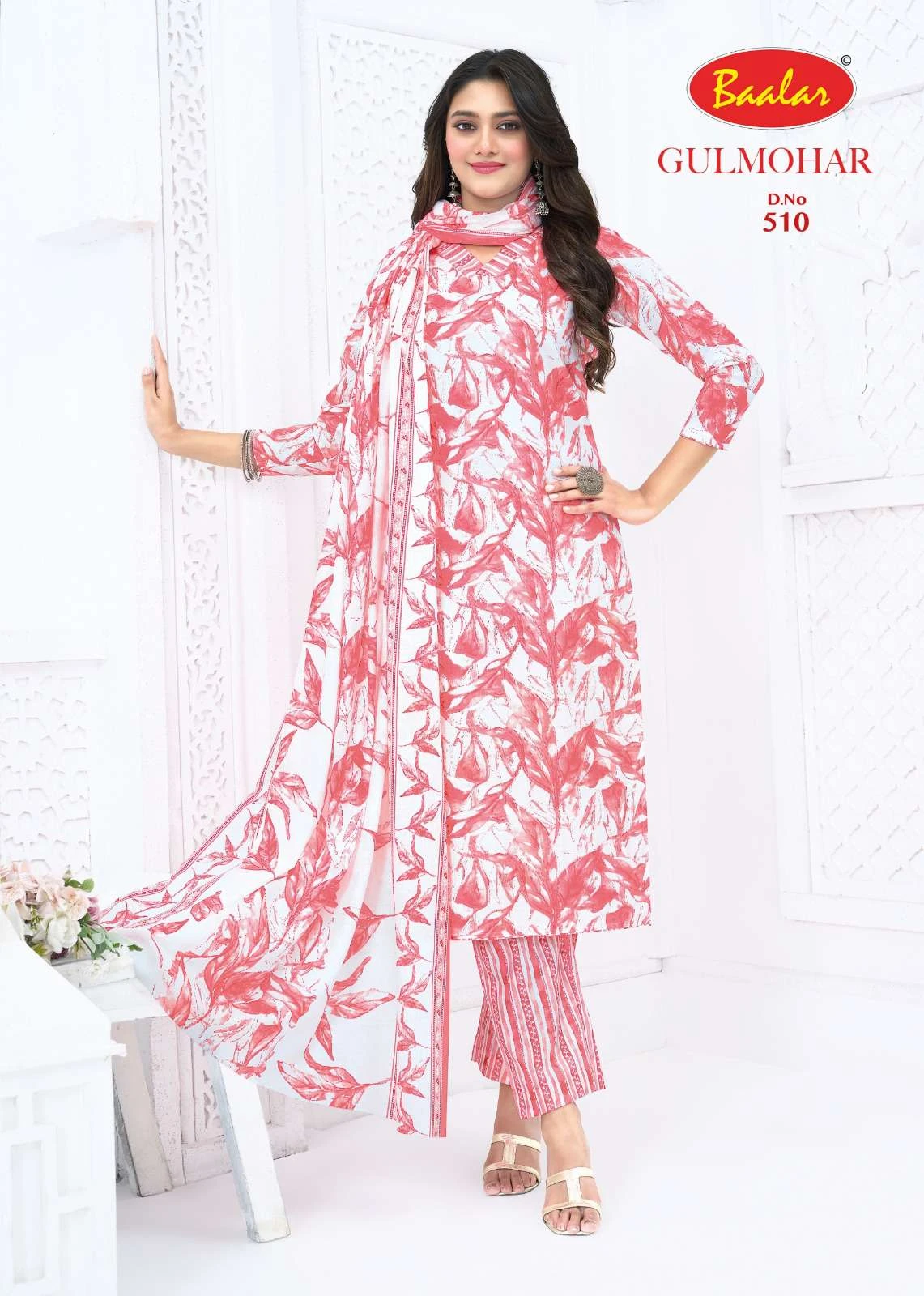 Baalar Gulmohar Vol 05 Lawn Cotton Dress Material