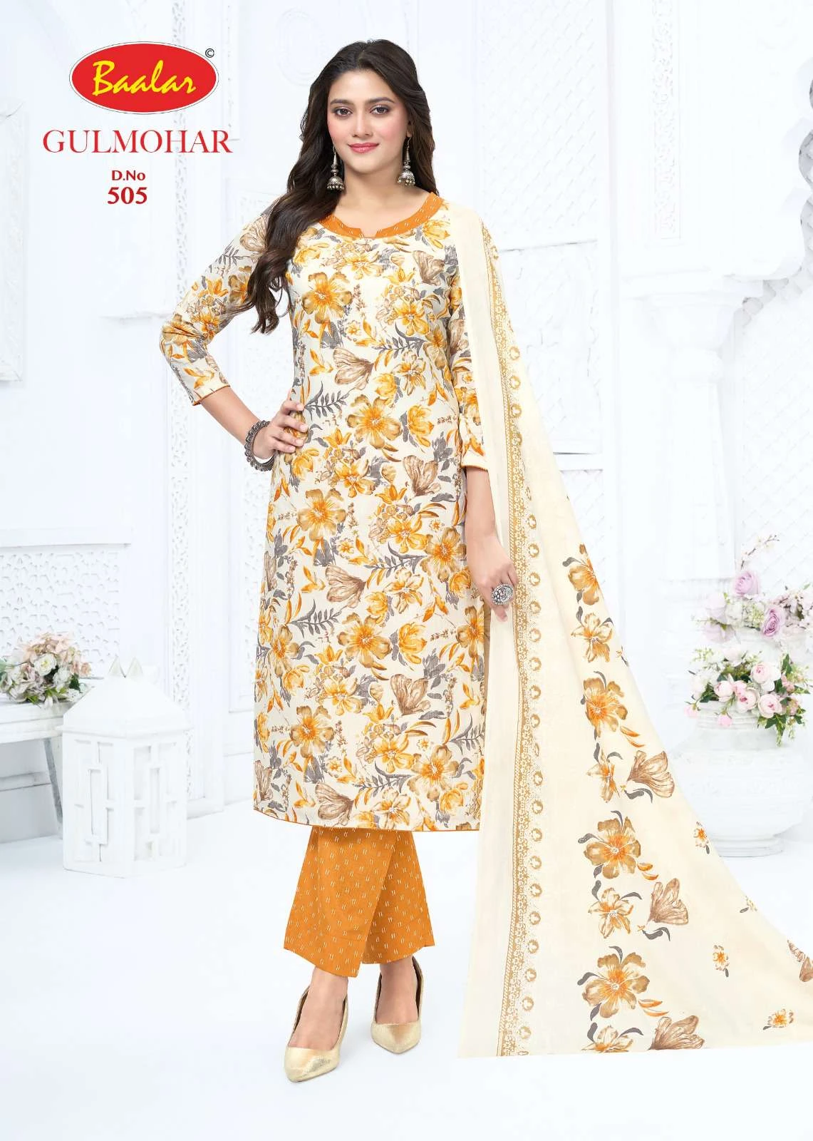 Baalar Gulmohar Vol 05 Lawn Cotton Dress Material