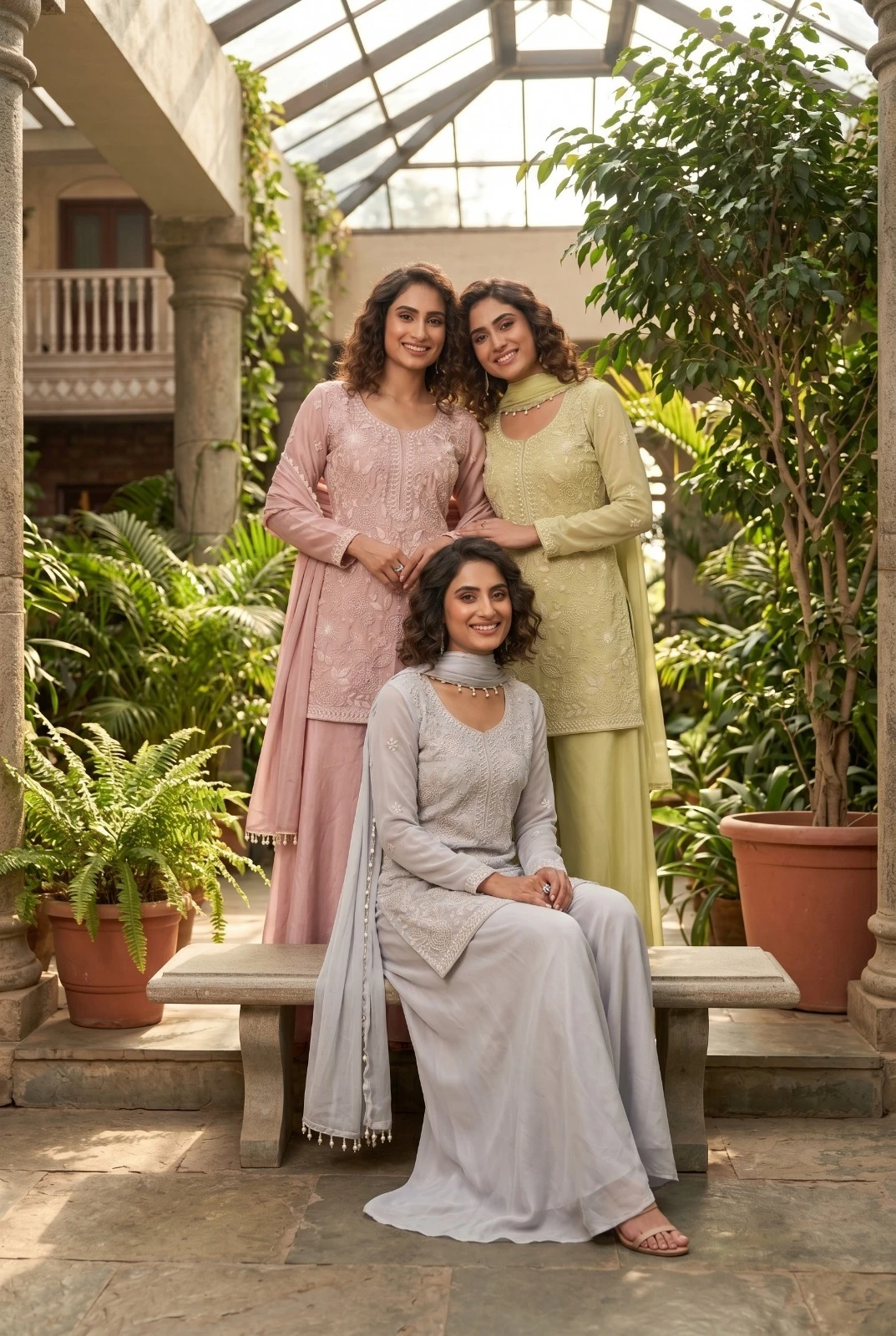 DAISY Premium Chinon Suit Set