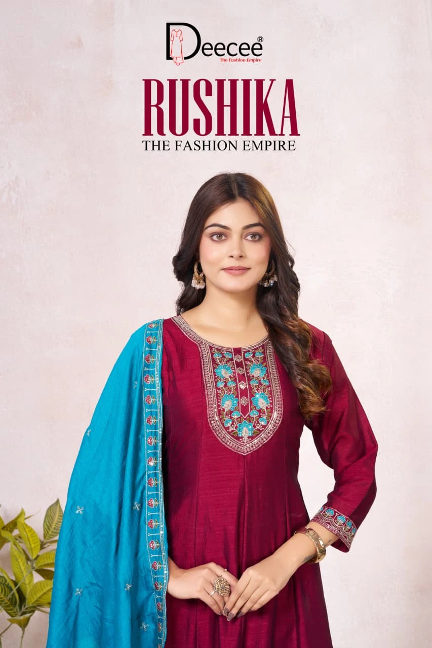 DEECEE Rushika Vichitra Silk Suit Set