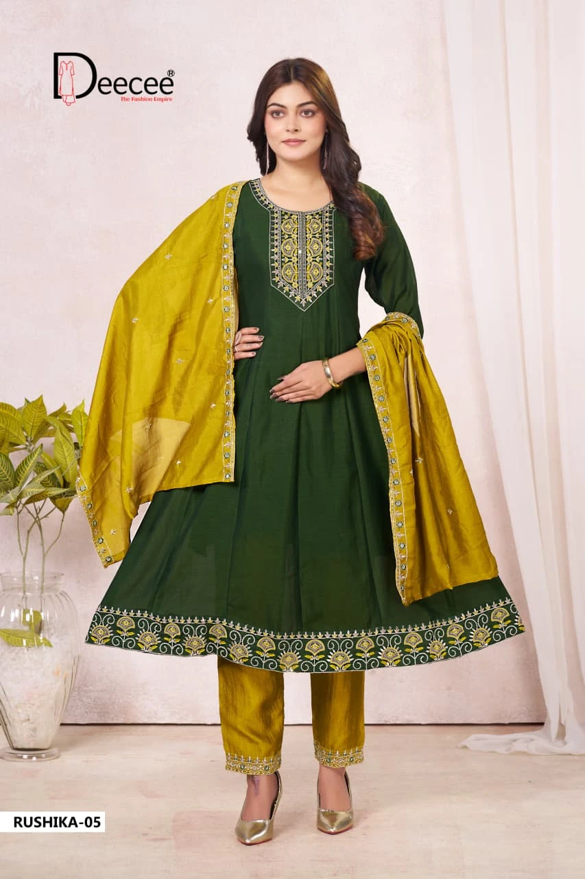 DEECEE Rushika Vichitra Silk Suit Set
