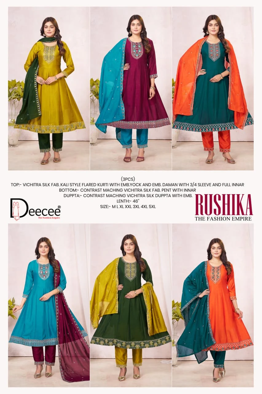 DEECEE Rushika Vichitra Silk Suit Set