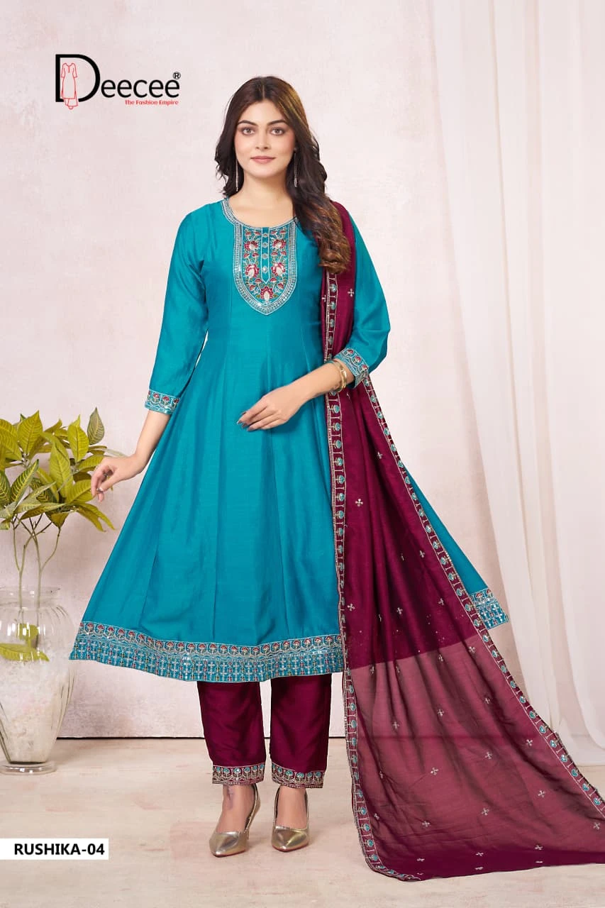 DEECEE Rushika Vichitra Silk Suit Set