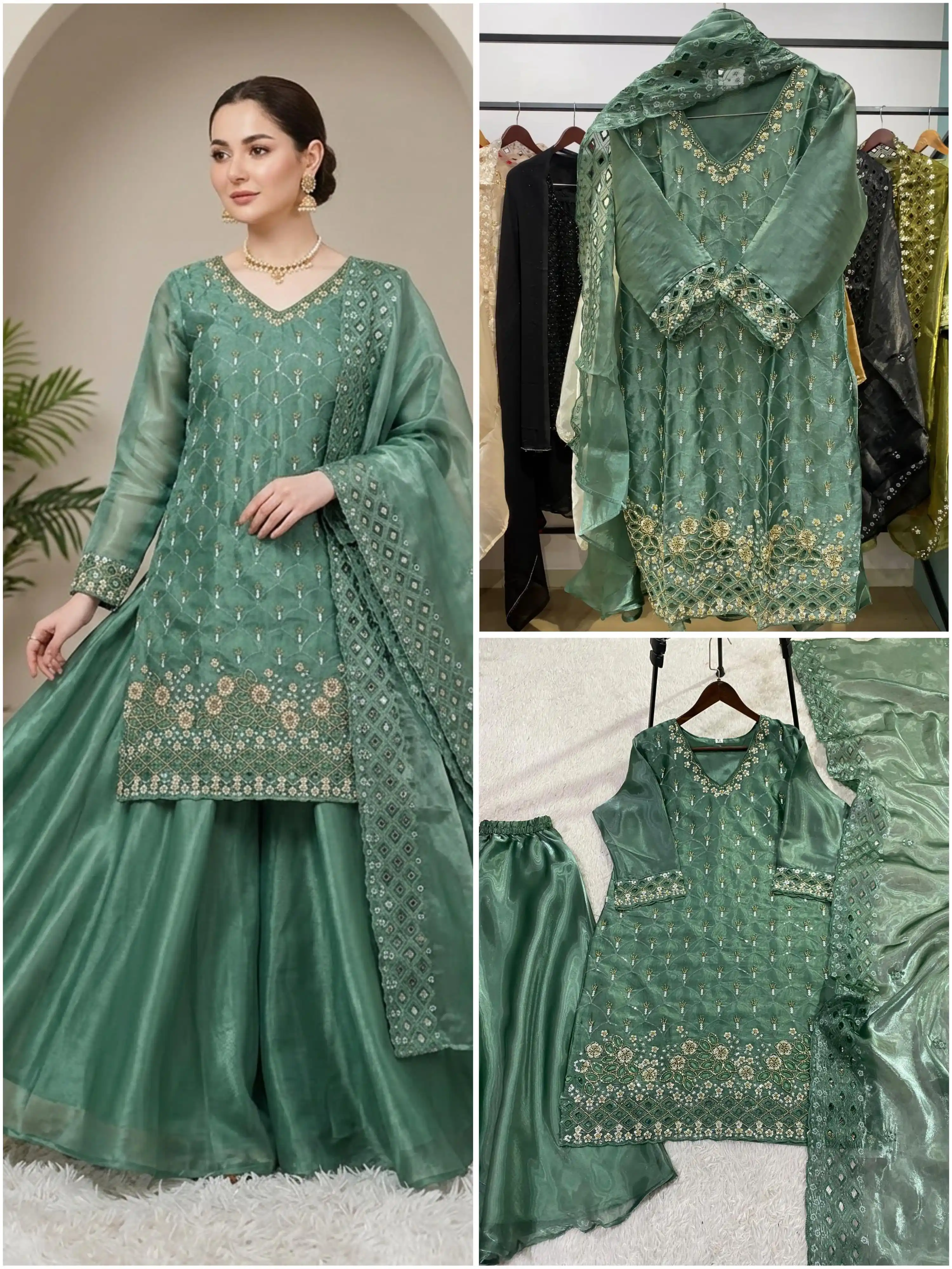 Fendy Kurti Palazzo & Dupatta Set