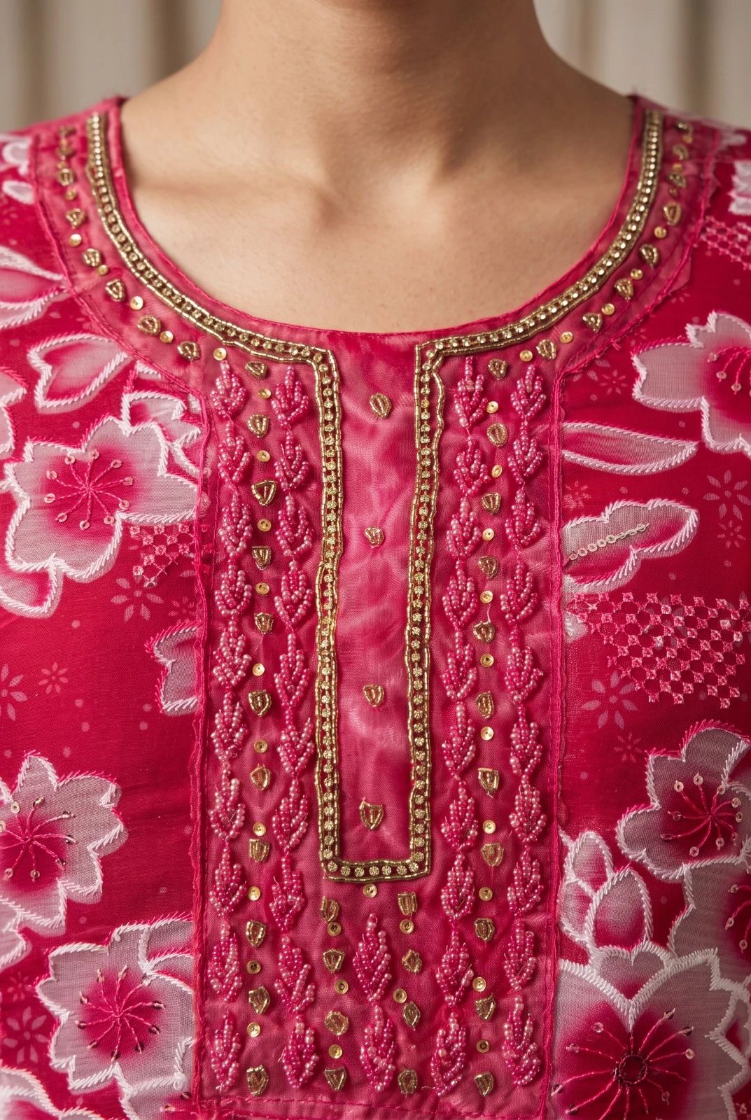 HEER Organza Handwork Suit Set