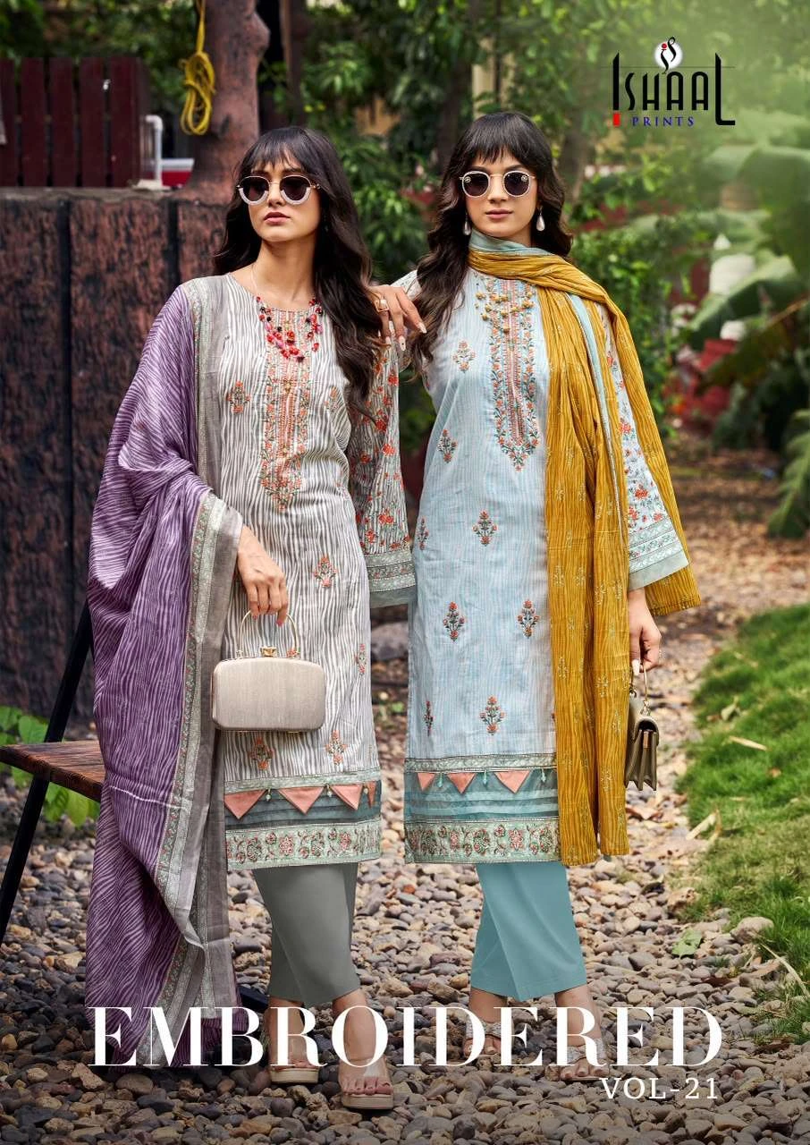 Ishaal Prints Embroidered Vol 21