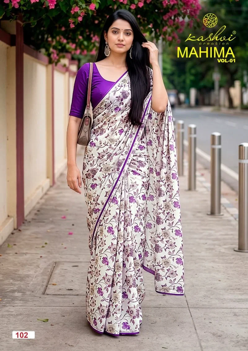 Kashvi Mahima Vol 1 Georgette Printed Saree Collection