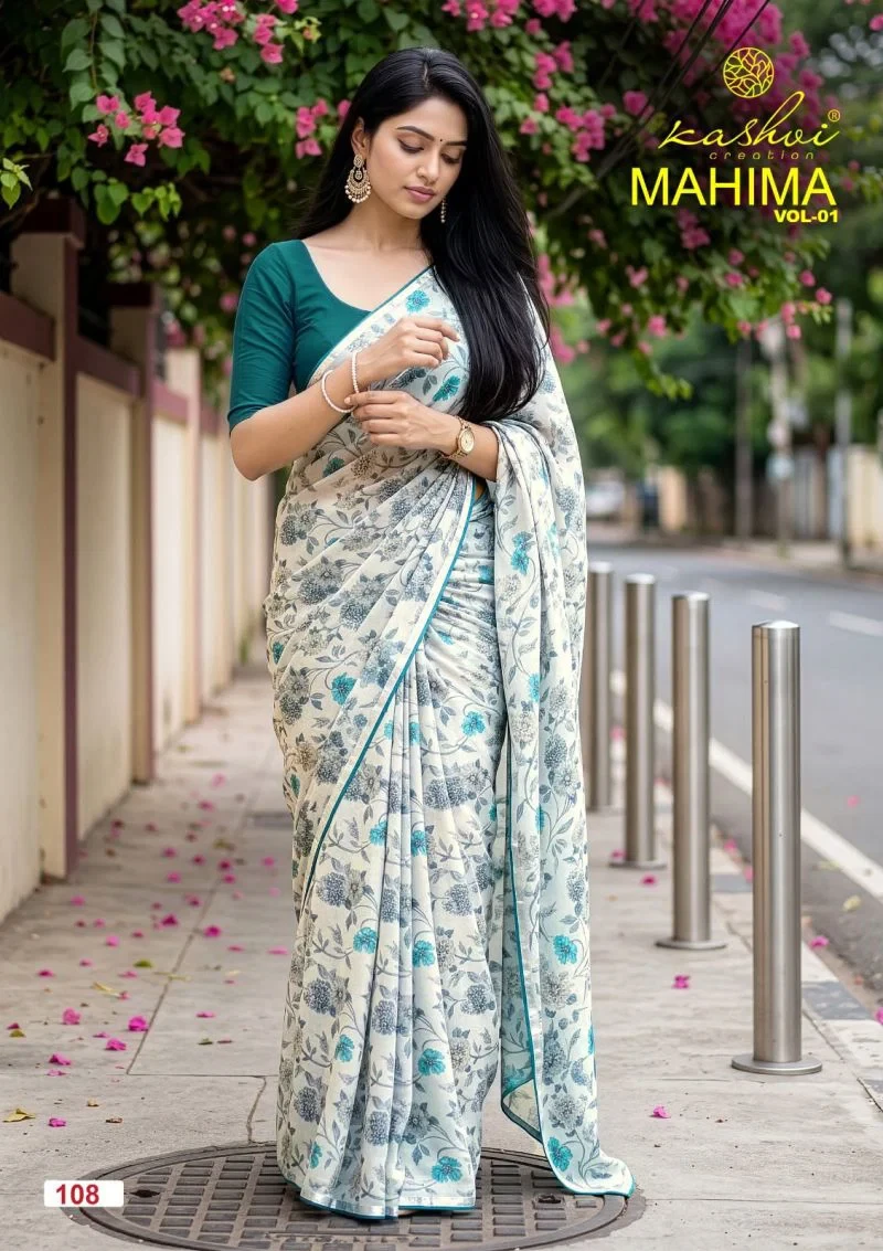 Kashvi Mahima Vol 1 Georgette Printed Saree Collection