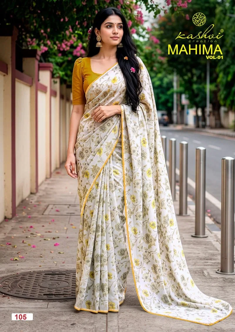 Kashvi Mahima Vol 1 Georgette Printed Saree Collection
