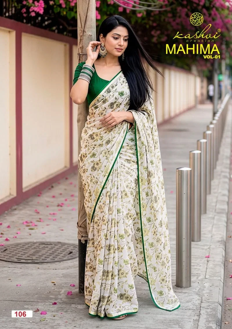 Kashvi Mahima Vol 1 Georgette Printed Saree Collection
