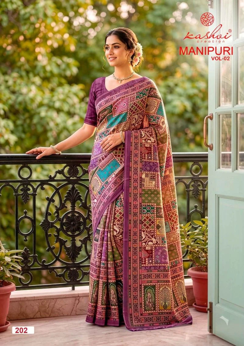 Kashvi Manipuri Vol 2 Manipuri Digital Printed Saree Collection