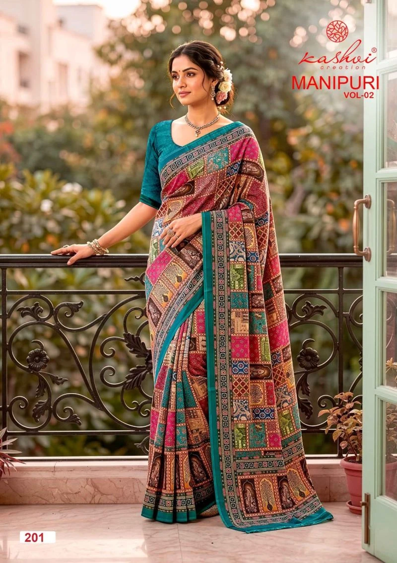 Kashvi Manipuri Vol 2 Manipuri Digital Printed Saree Collection