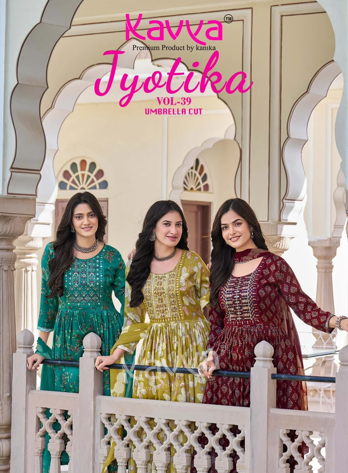 KAVYA Jyotika Vol 39 Umbrella Cut Suit Set