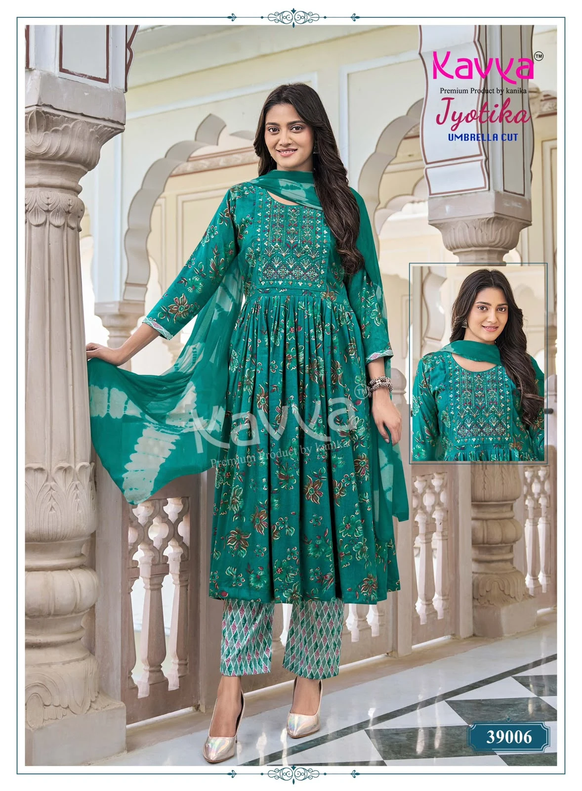 KAVYA Jyotika Vol 39 Umbrella Cut Suit Set