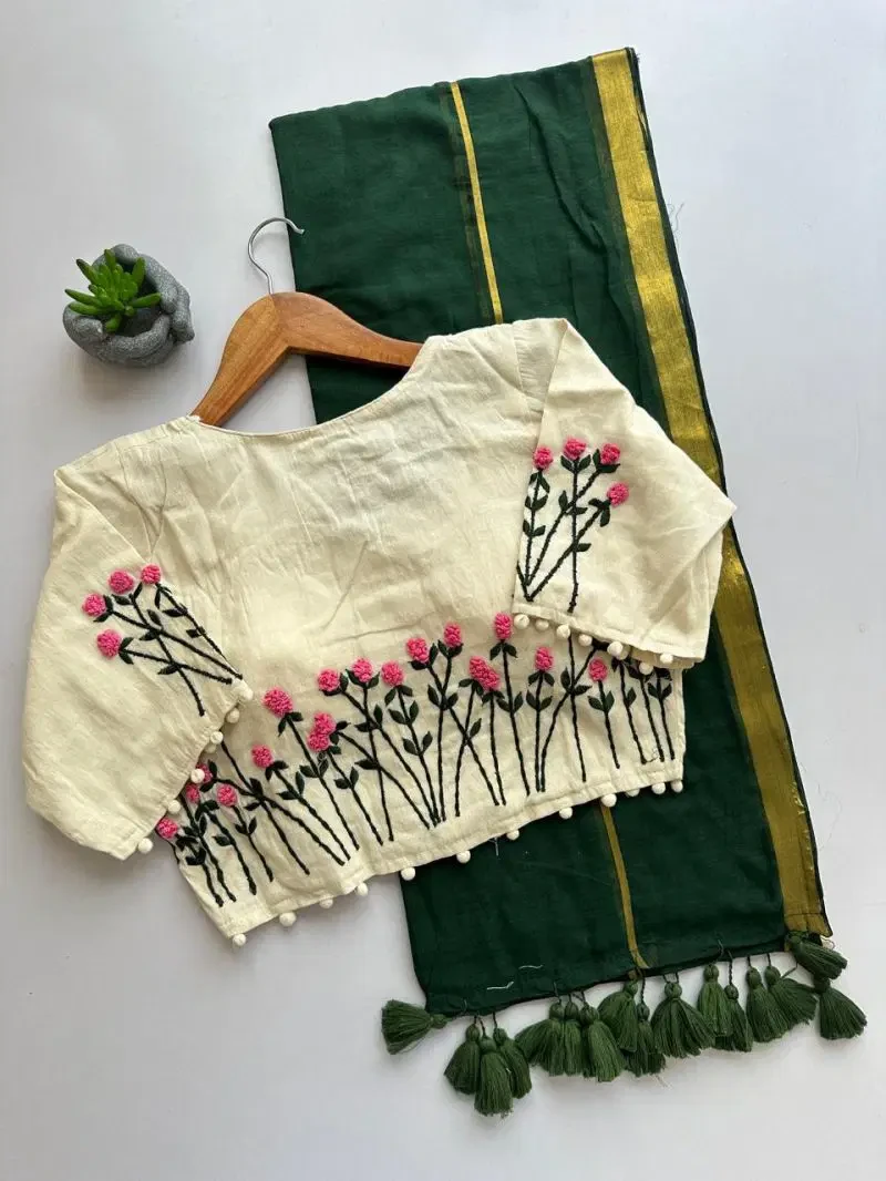 Khadi Vol 36 Mul Cotton Jari Work Saree with Handwork Blouse