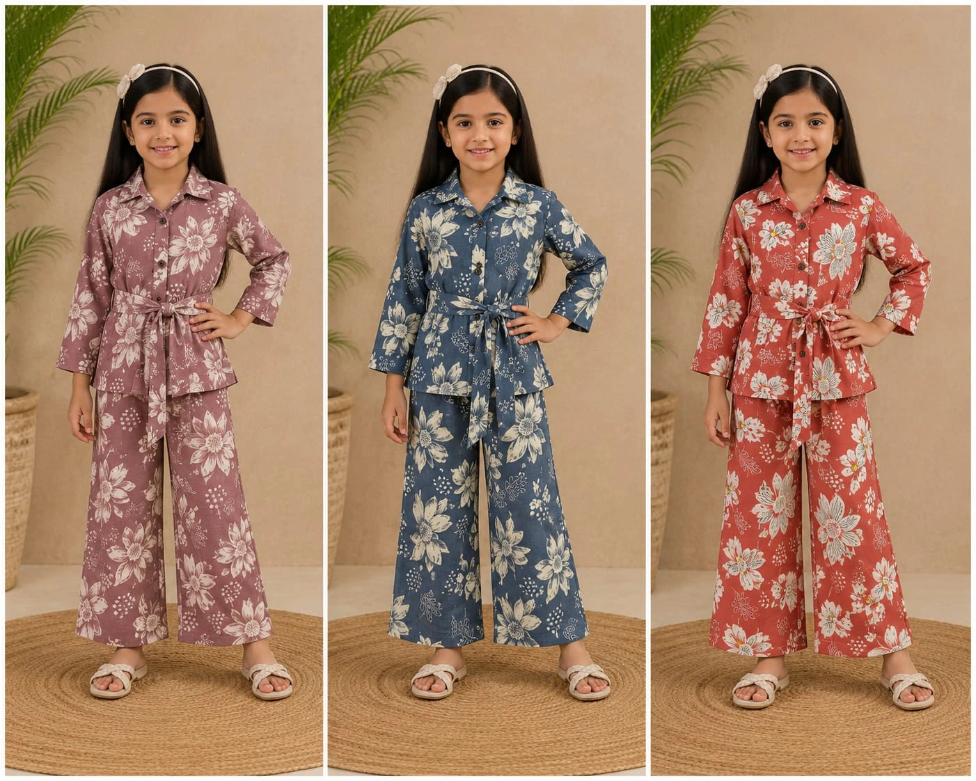 Kids Bombay Slub Print Coord Set