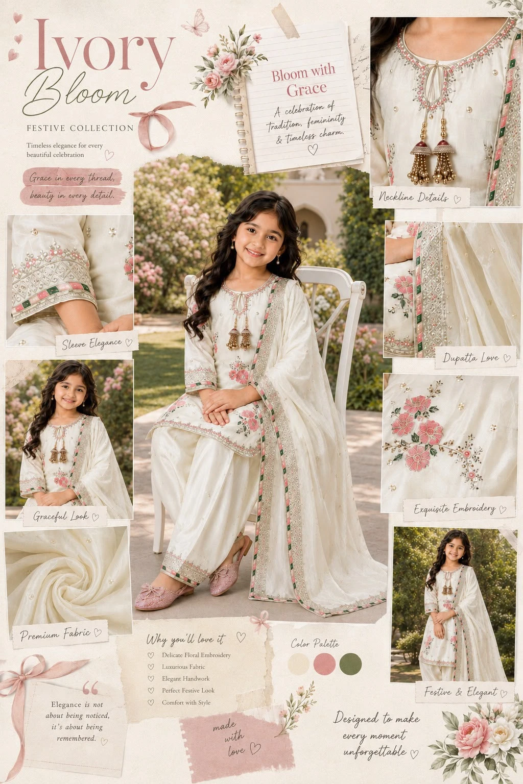 Kids Premium Japan Satin Designer Suit Set