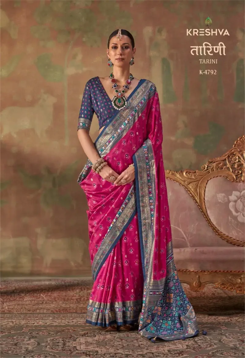 Kreshva Tarini Silk Classic Patola Design Saree Collection