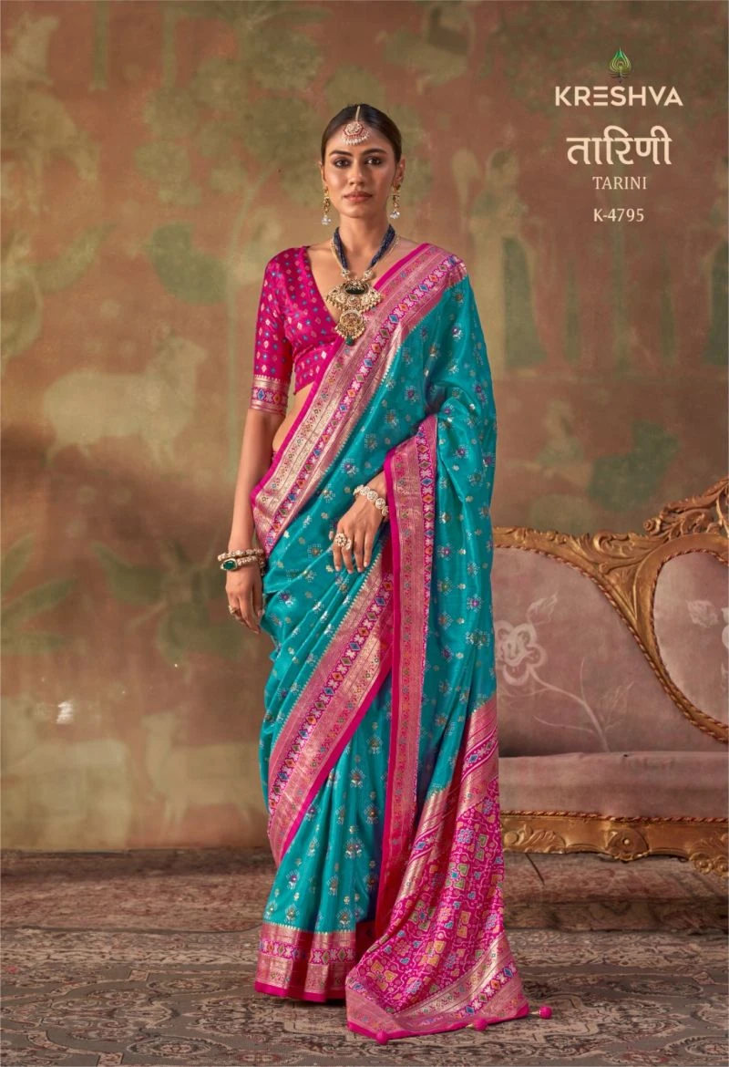 Kreshva Tarini Silk Classic Patola Design Saree Collection