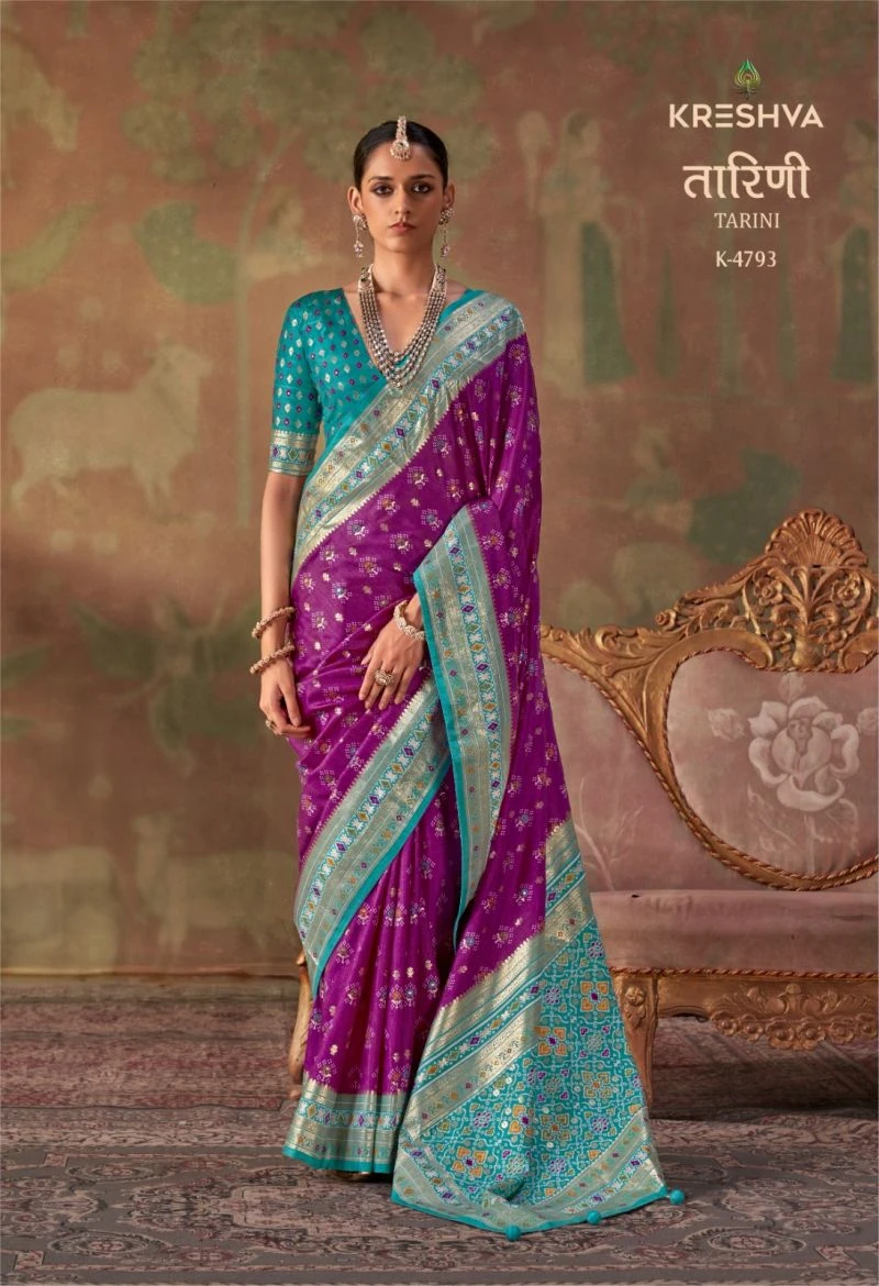 Kreshva Tarini Silk Classic Patola Design Saree Collection