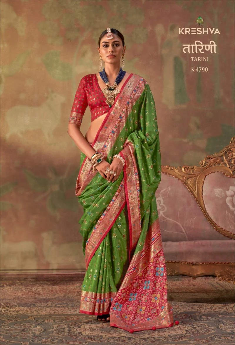 Kreshva Tarini Silk Classic Patola Design Saree Collection
