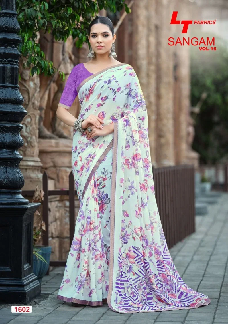 Lt Sangam Vol 16 Micro Printed Saree Collection