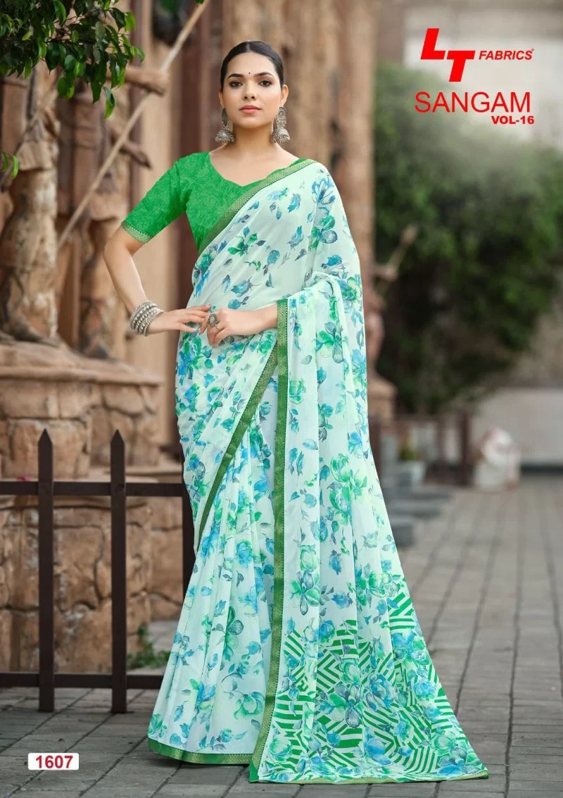 Lt Sangam Vol 16 Micro Printed Saree Collection