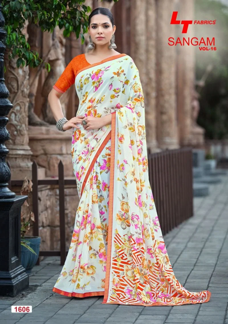 Lt Sangam Vol 16 Micro Printed Saree Collection