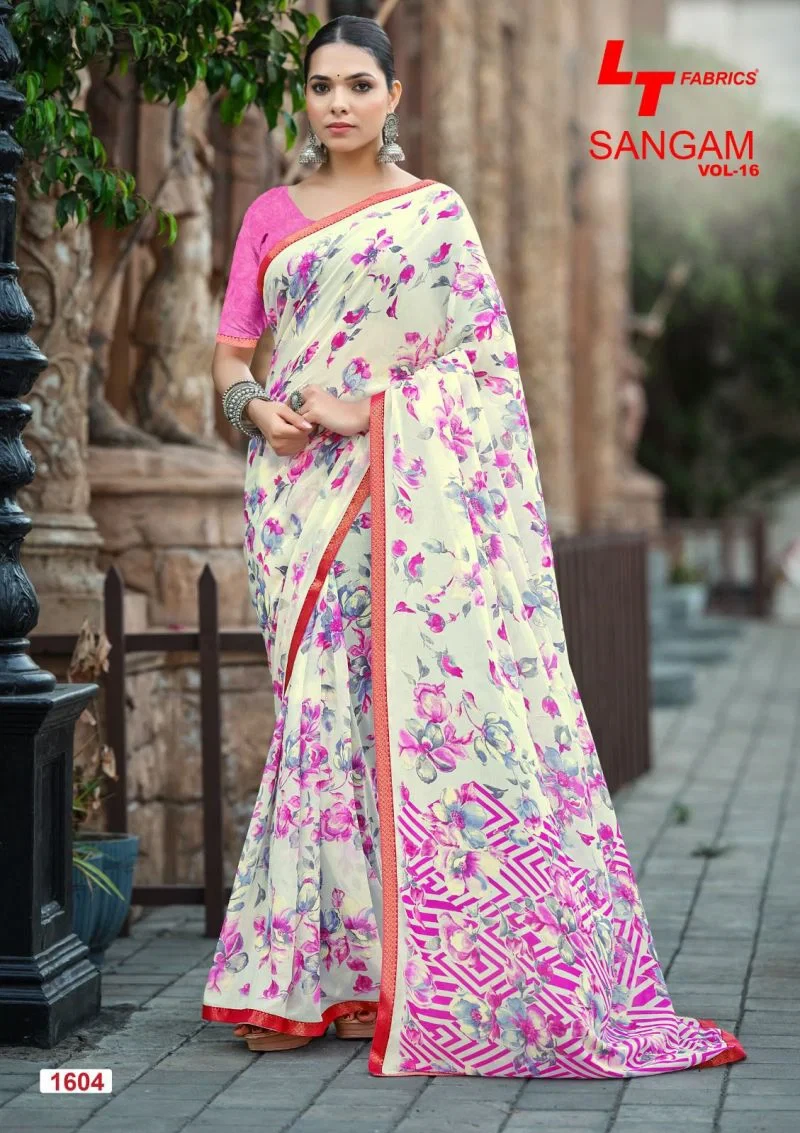 Lt Sangam Vol 16 Micro Printed Saree Collection