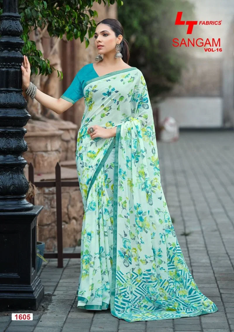 Lt Sangam Vol 16 Micro Printed Saree Collection