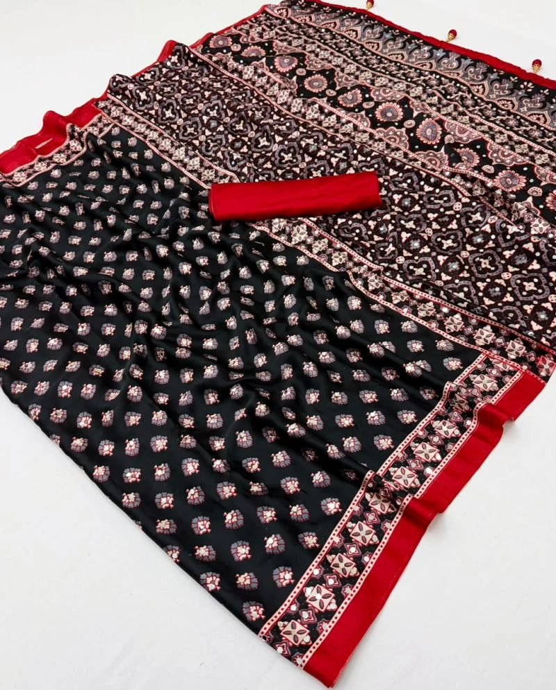 Lux Vol 43 Pure Modal with Mirror Work Saree Collection