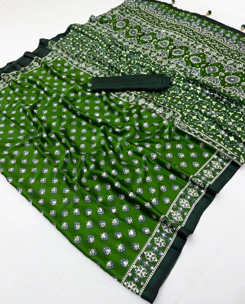 Lux Vol 43 Pure Modal with Mirror Work Saree Collection