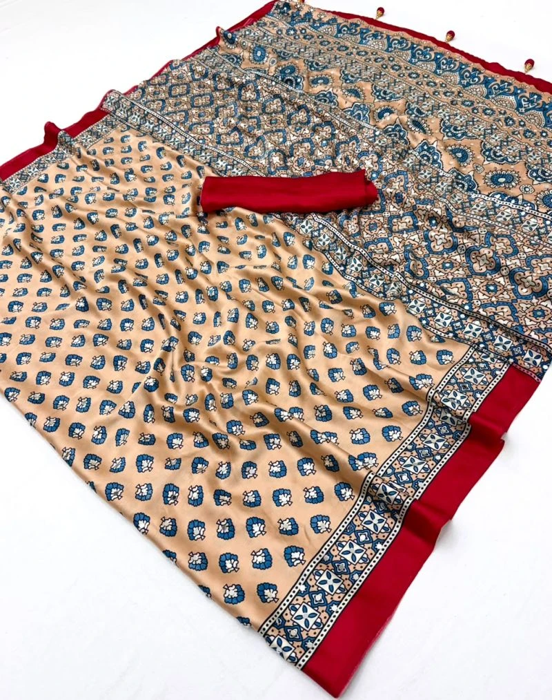 Lux Vol 43 Pure Modal with Mirror Work Saree Collection