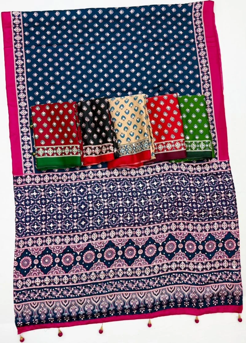 Lux Vol 43 Pure Modal with Mirror Work Saree Collection