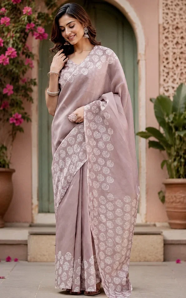 Meera 348 Linen Digital Printed Saree Collection