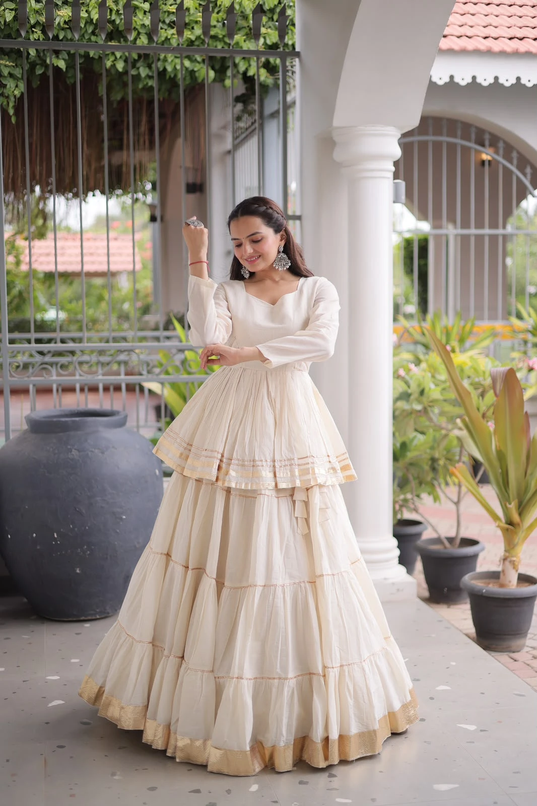 Navratri 2026 Cora Cotton Lehenga Choli Set