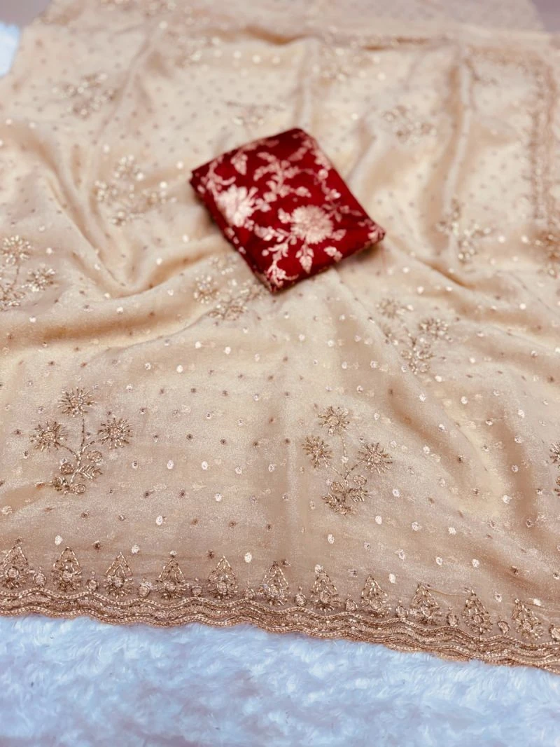Nc Butti Ah Nc Moss Embroidered Saree Collection