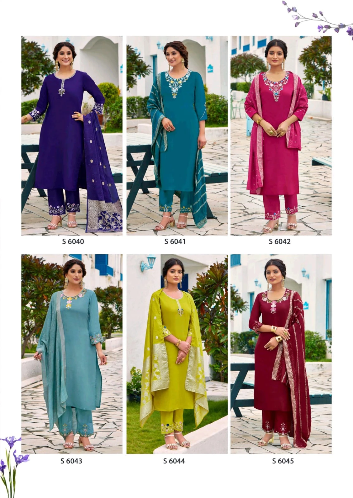 PARTHIVI Premium Silk 3 Piece Suit Set