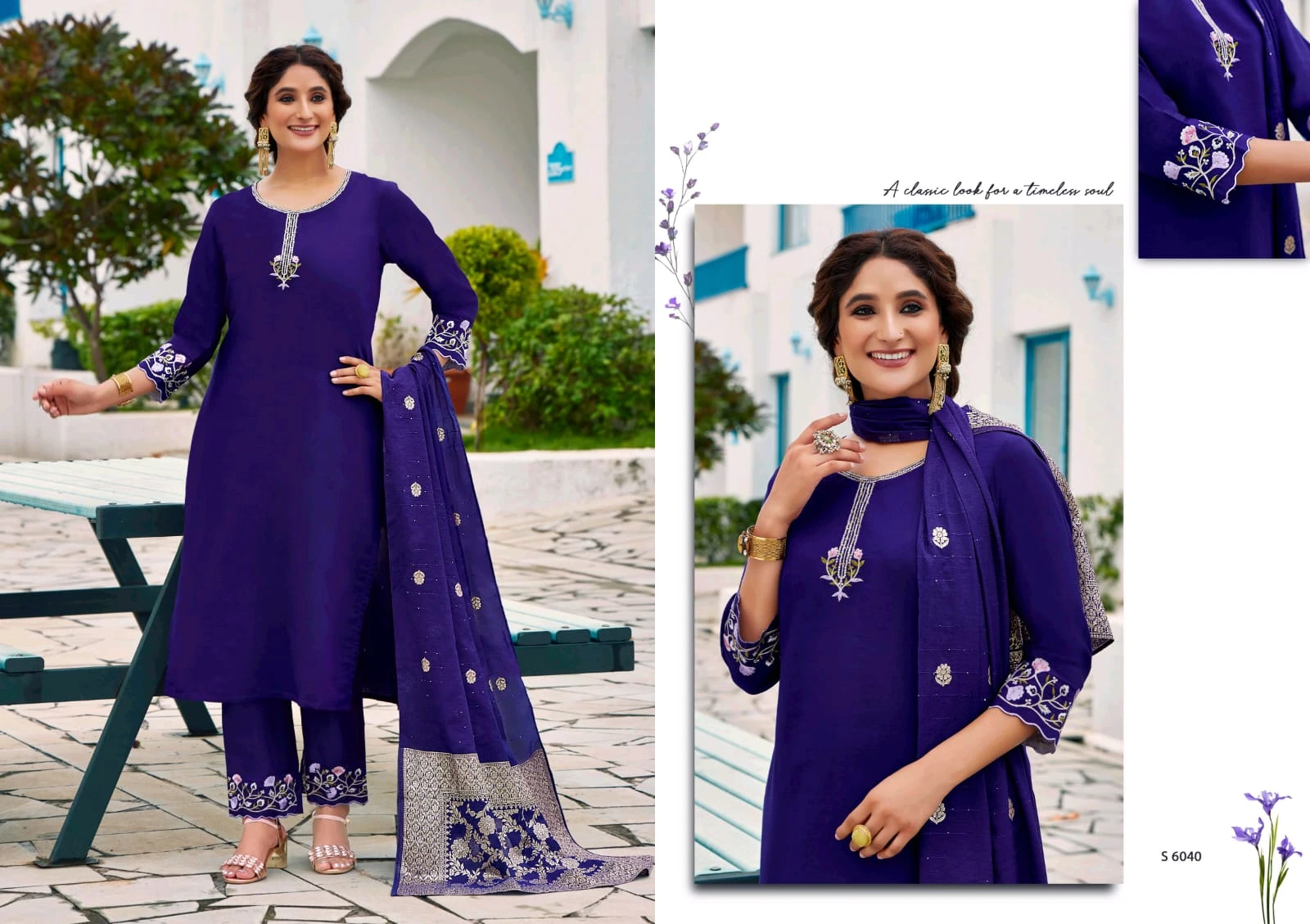 PARTHIVI Premium Silk 3 Piece Suit Set
